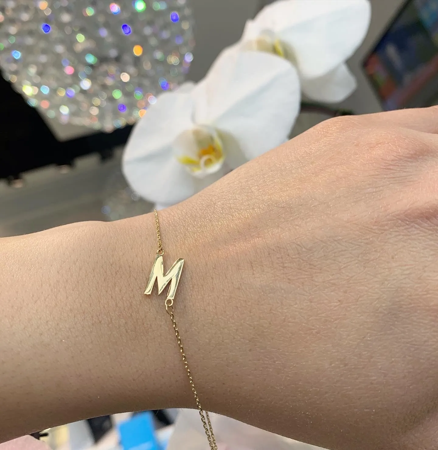 10k Gold Initial Bracelet