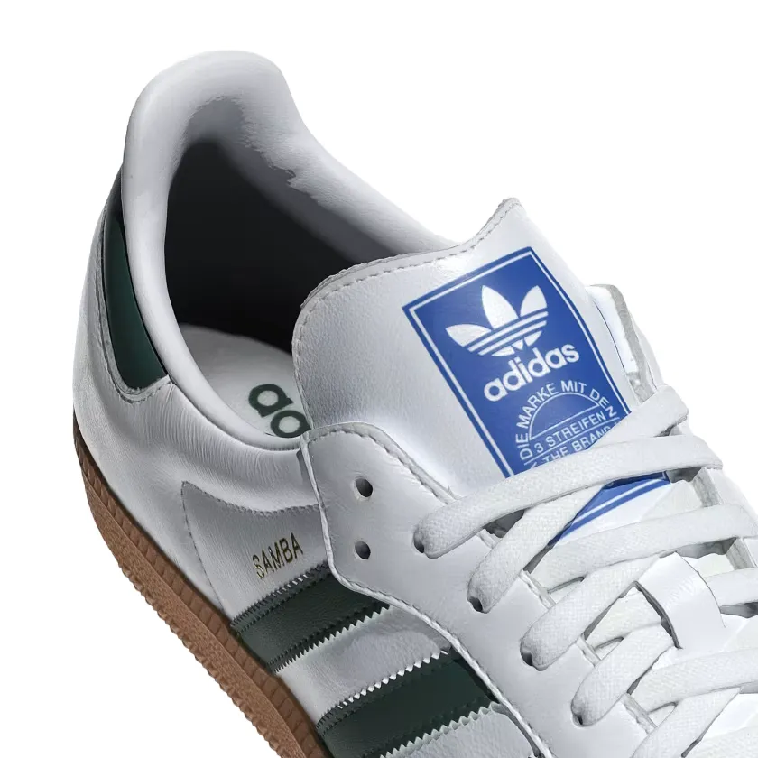 Adidas Originals men's sneakers shoe Samba OG IE3437 white-green