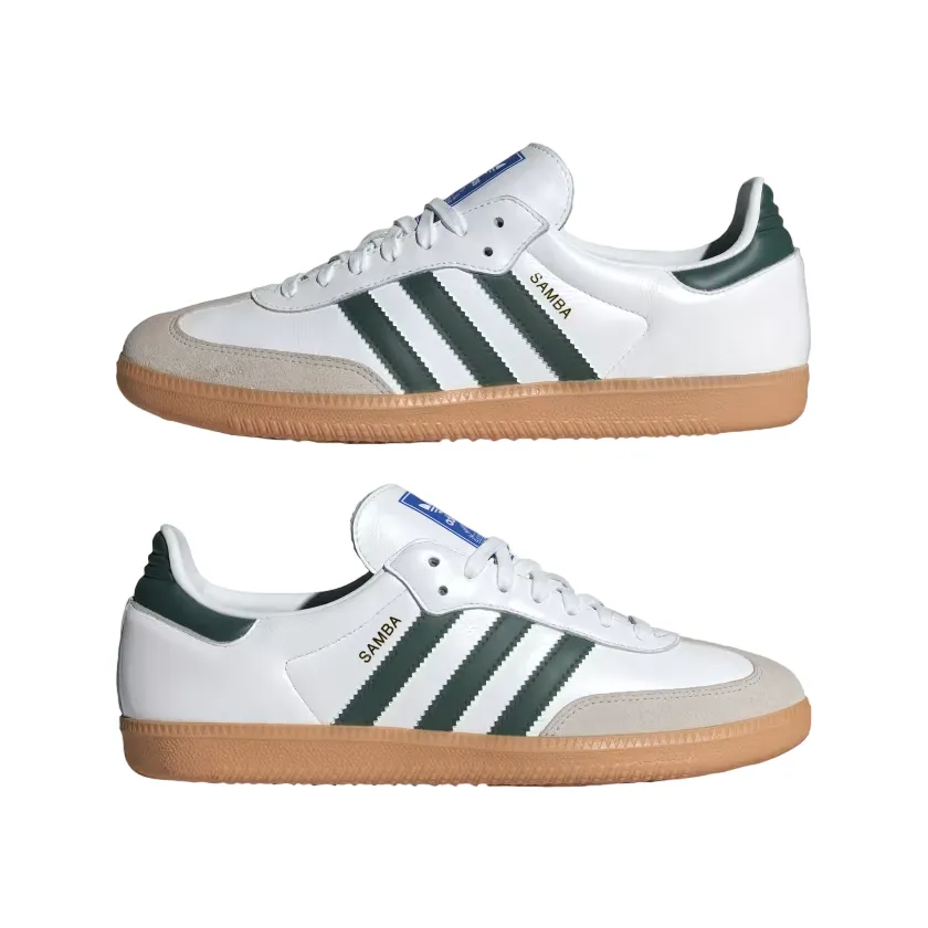 Adidas Originals men's sneakers shoe Samba OG IE3437 white-green