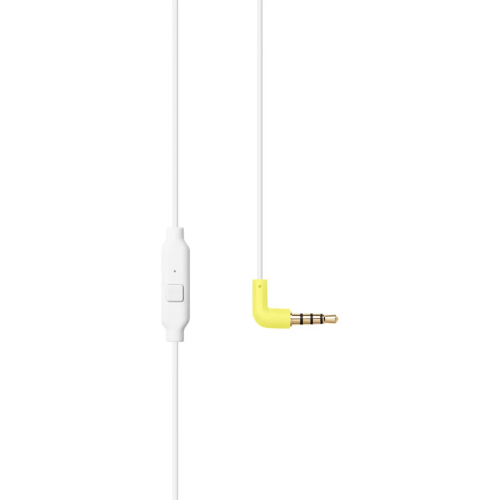 AIAIAI Pipe Earphones with One Button Mic | White