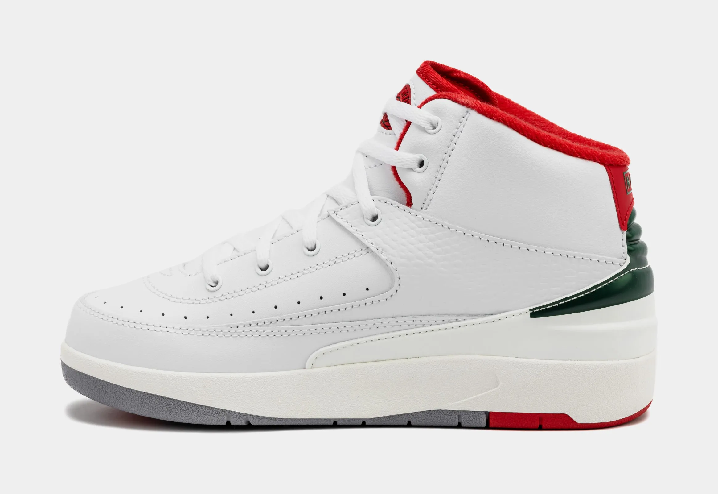 Air Jordan 2 Retro Italy Preschool Lifestyle Shoes (White/Fire Red) Free Shipping