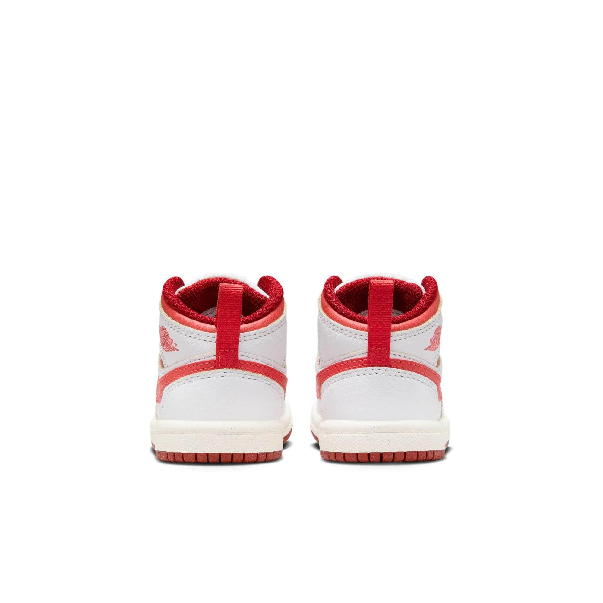 Air Jordan "1 Mid SE "Lobster Dune Red" - Toddler's TD