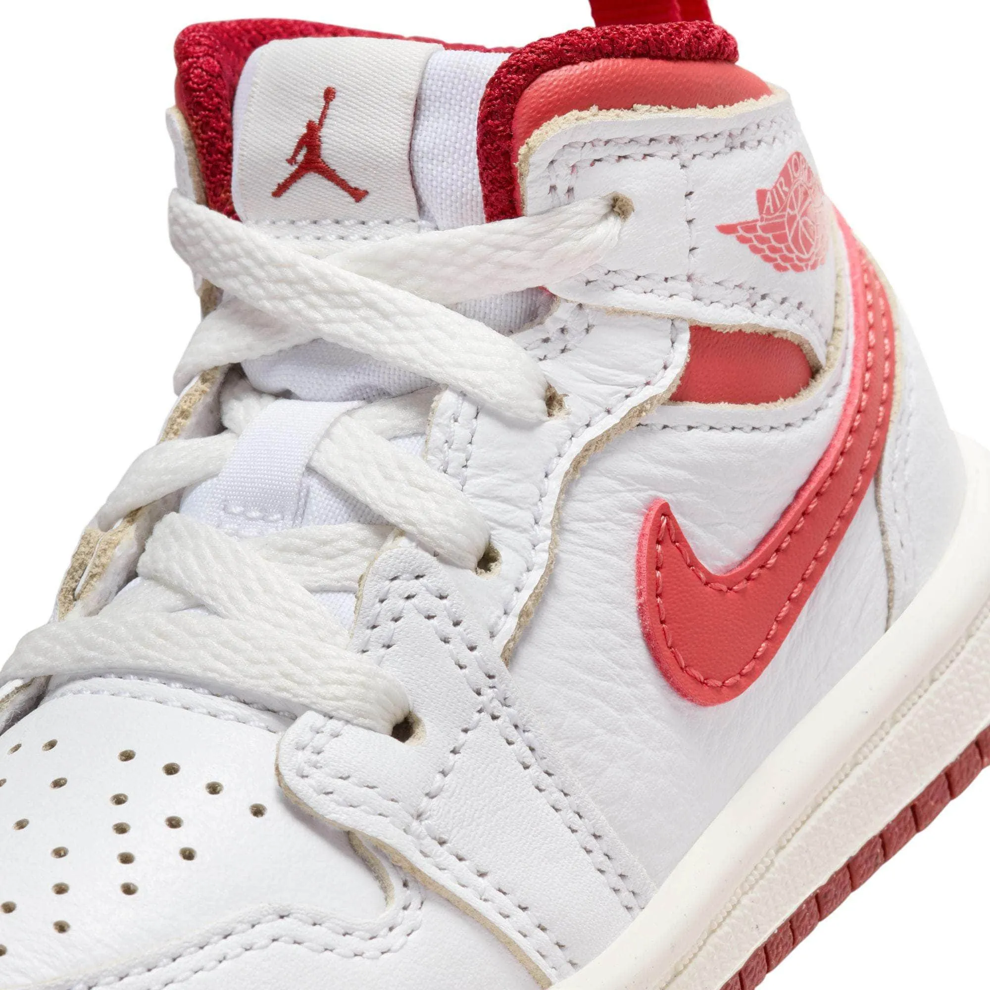 Air Jordan "1 Mid SE "Lobster Dune Red" - Toddler's TD