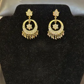 Attractive Traditional Gold Plated Chandbali Earrings For Women