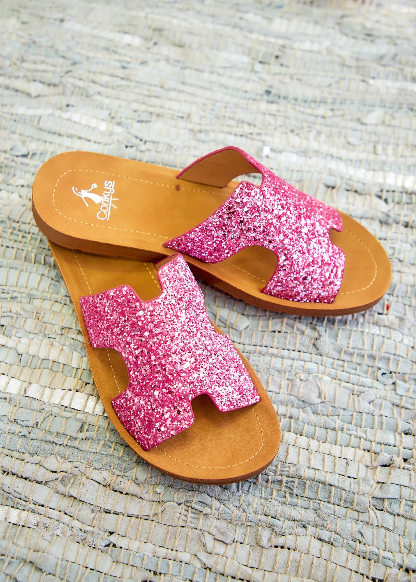 Bogalusa Sandals - Pink Glitter