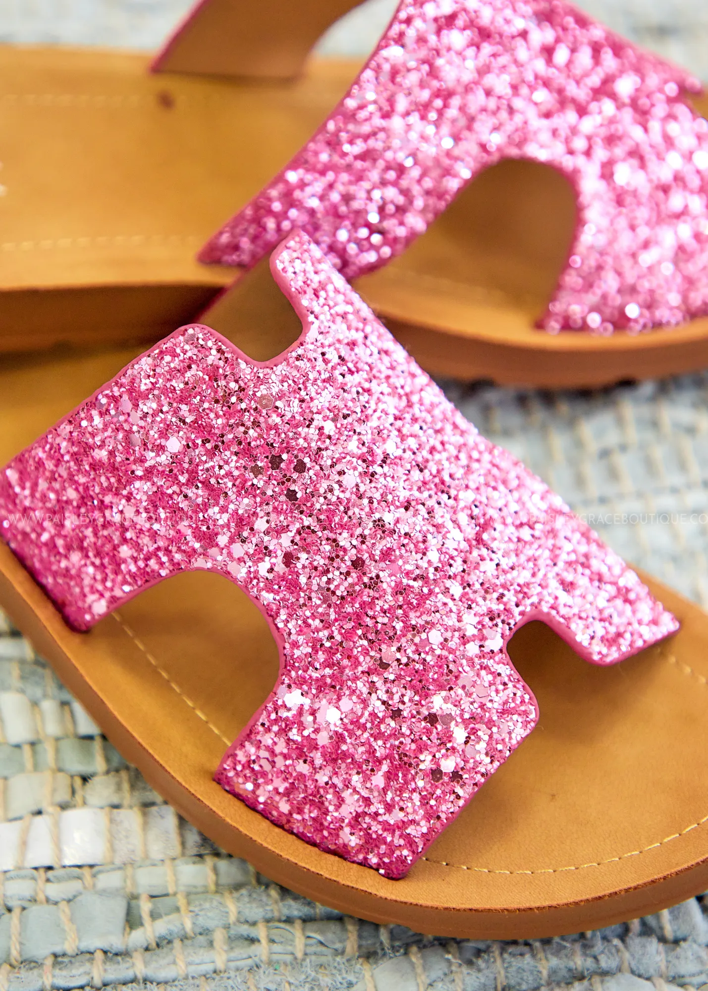 Bogalusa Sandals - Pink Glitter