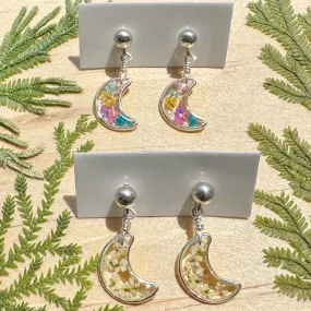 Botanical Garden Moon Earrings - BG 108