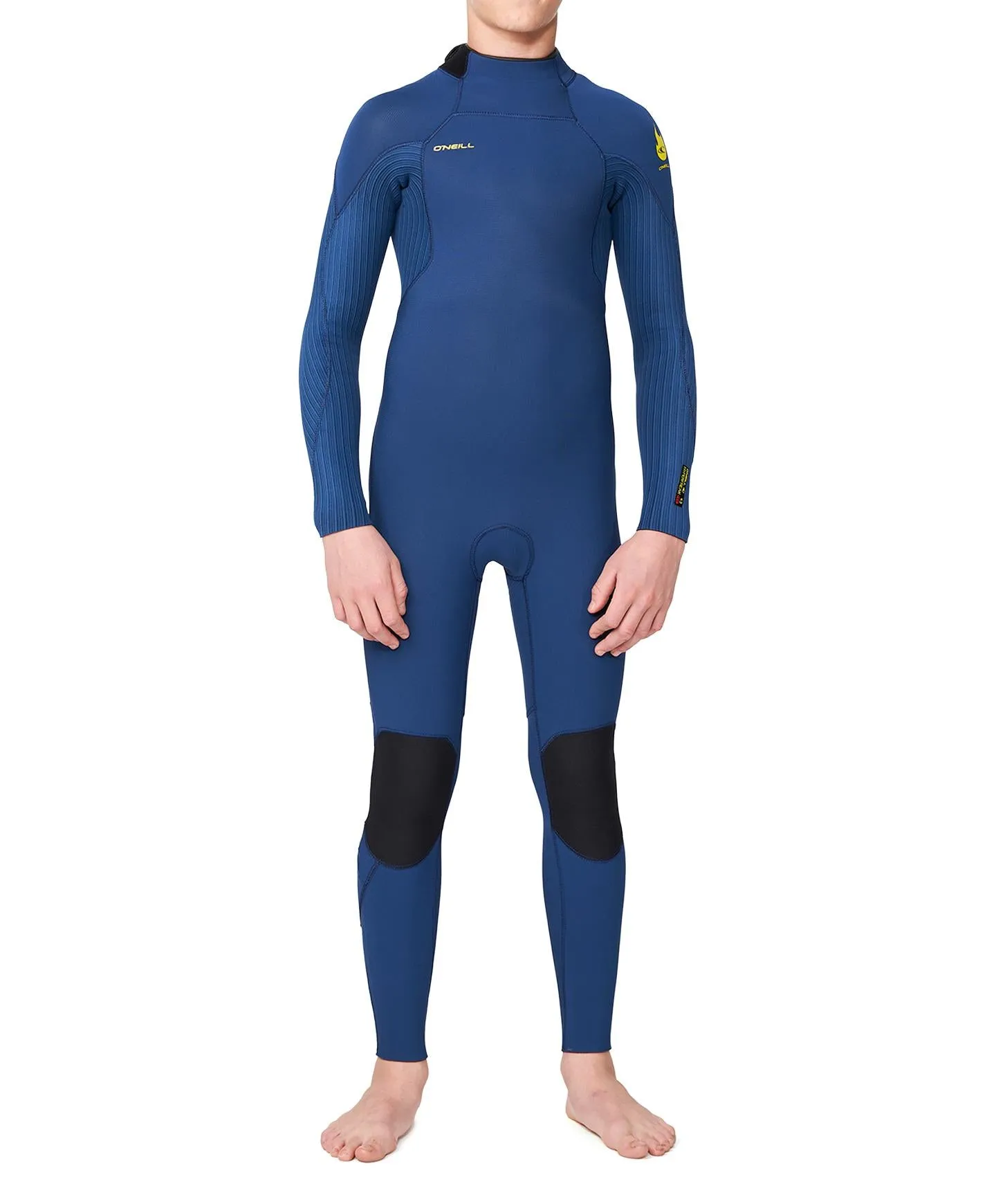 Boy's HyperFire 4/3mm Steamer Back Zip Wetsuit - Navy