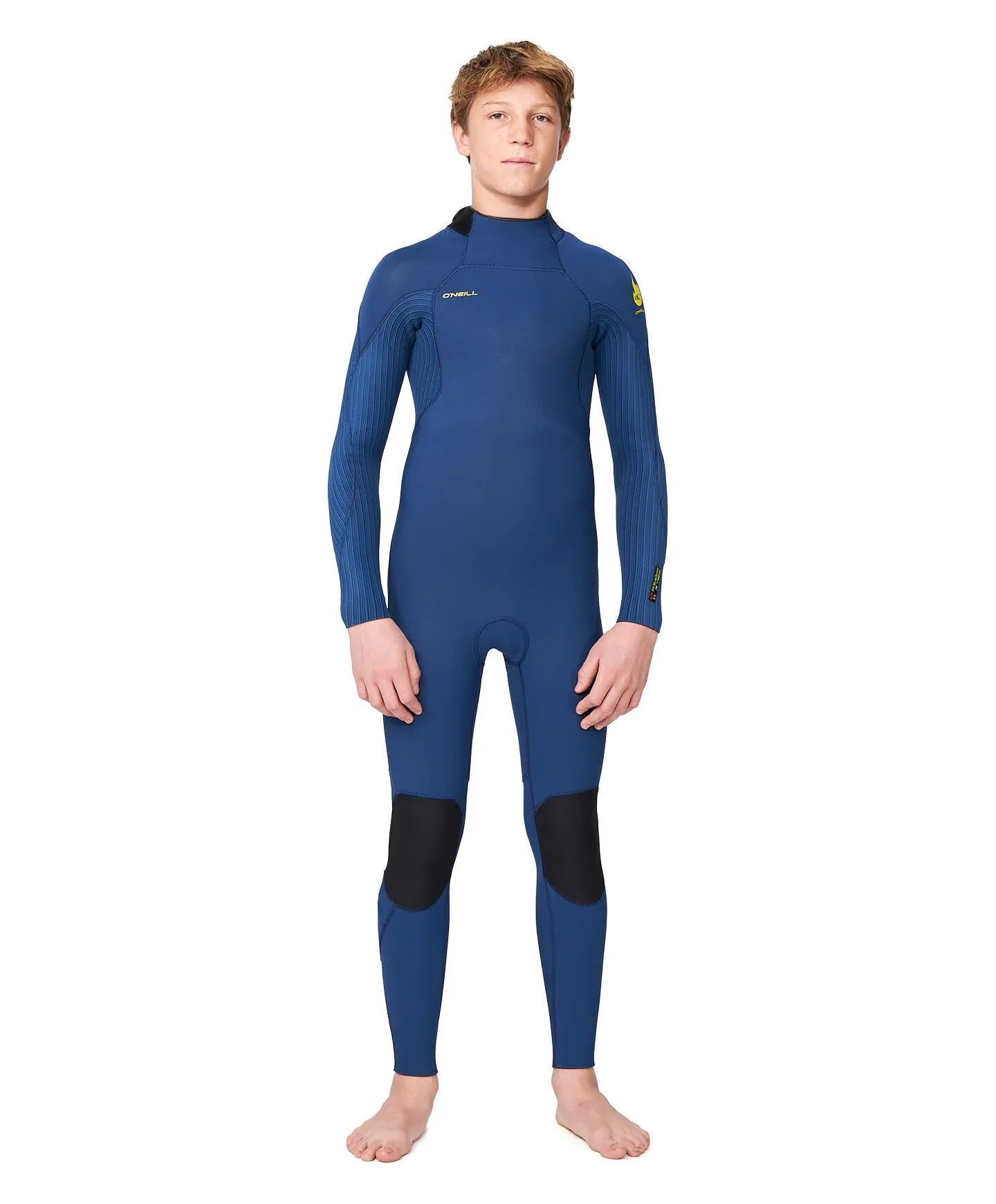 Boy's HyperFire 4/3mm Steamer Back Zip Wetsuit - Navy