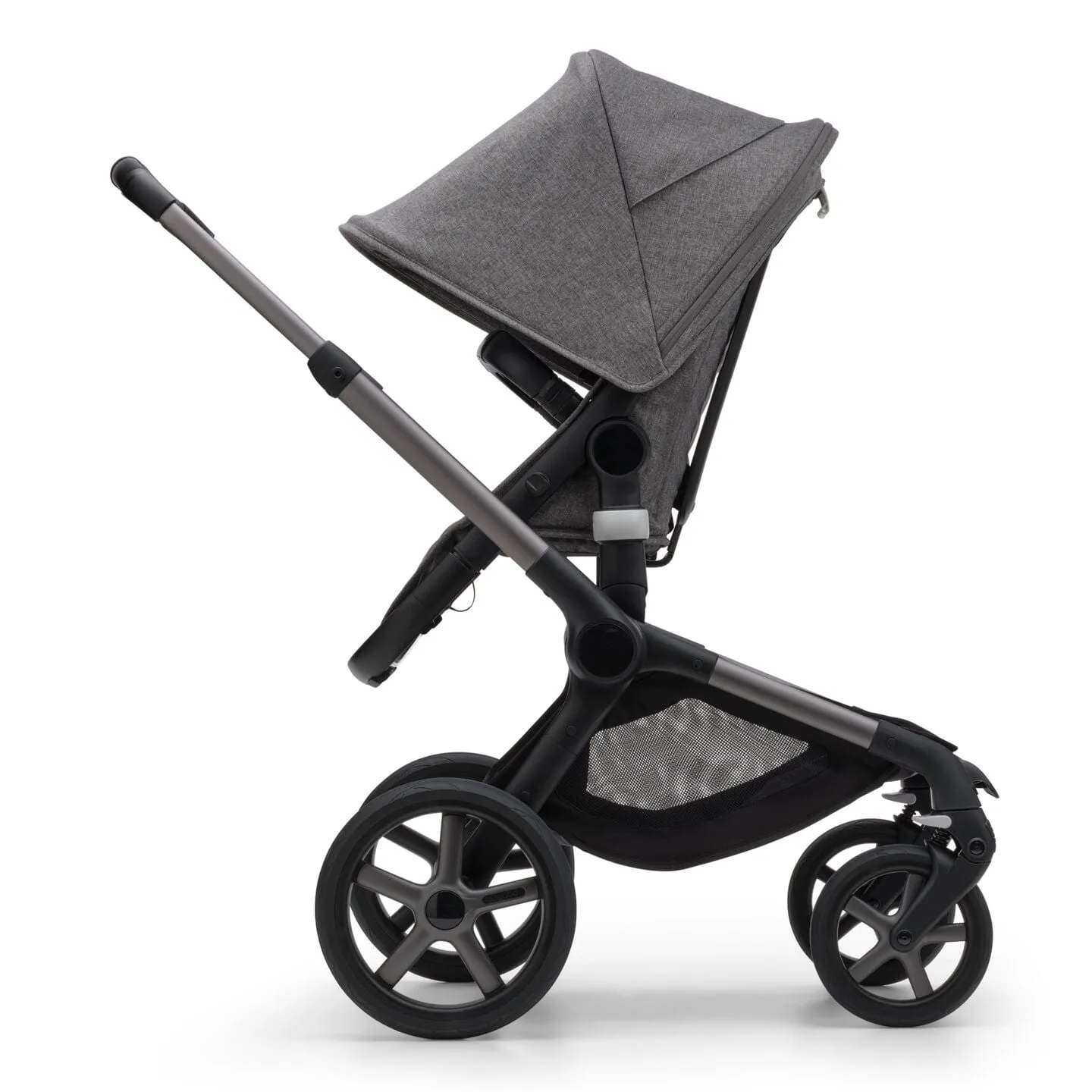 Bugaboo Fox 5, Pebble 360 Ultimate Travel System - Graphite/Grey Melange/Grey Melange