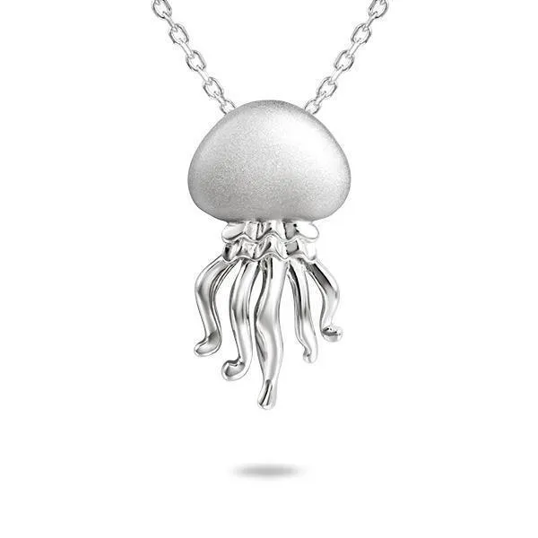 Button Jellyfish Pendant