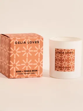 Celia Loves- Rose & Tonka Bean Candle