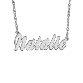 Cursive Nameplate Necklace