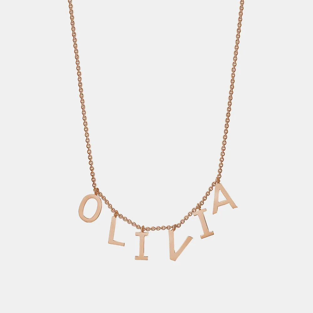 Dangling Name Necklace