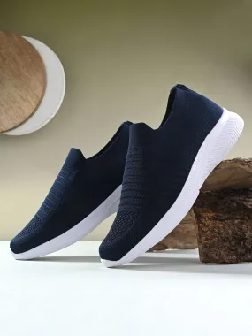 Declan Navy Slip-On Sneakers