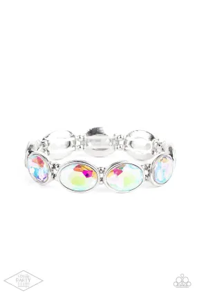 Diva In Disguise Multi Iridescent Rhinestone Bracelet - Paparazzi Accessories