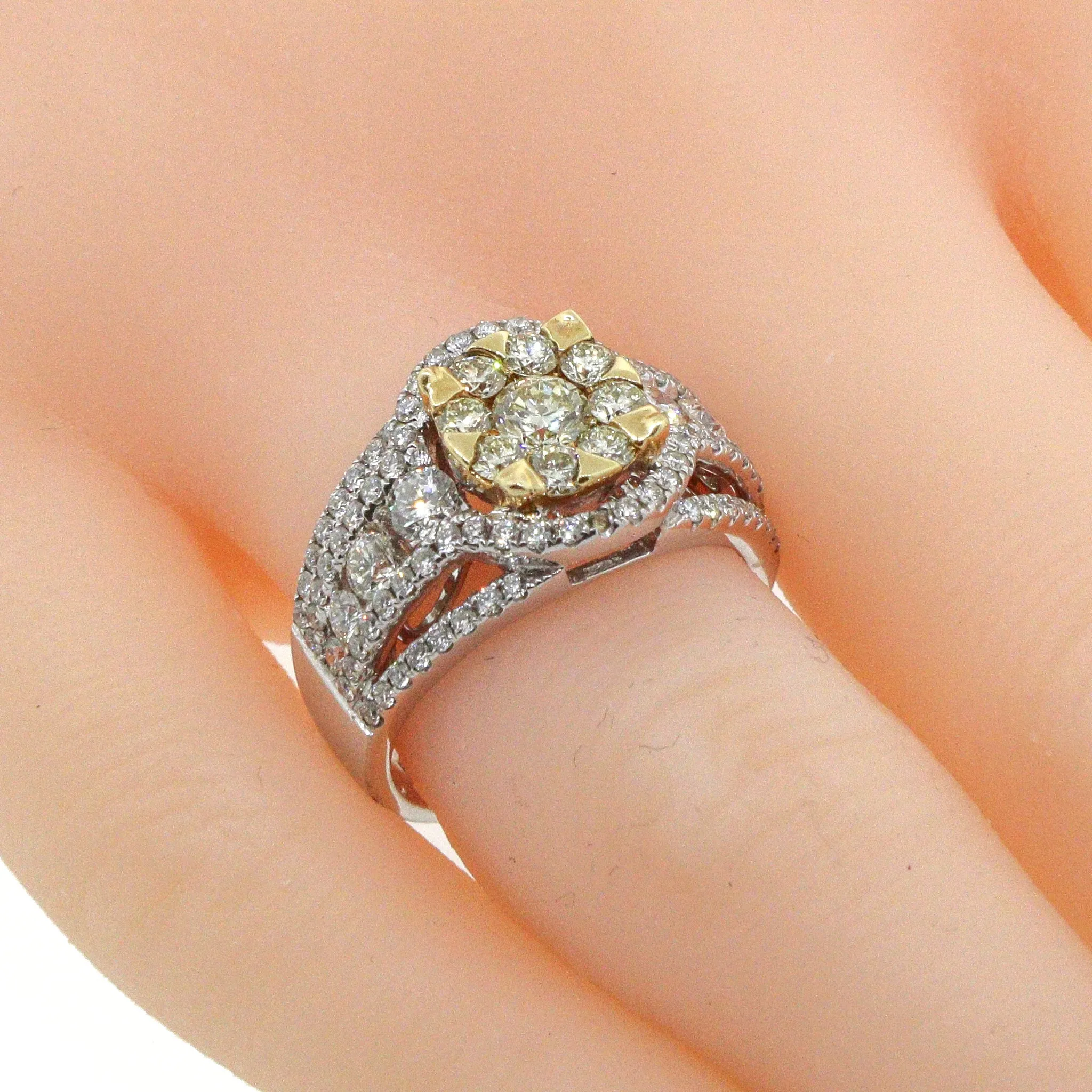 Effy Canare Two-Tone Gold Diamond Ring