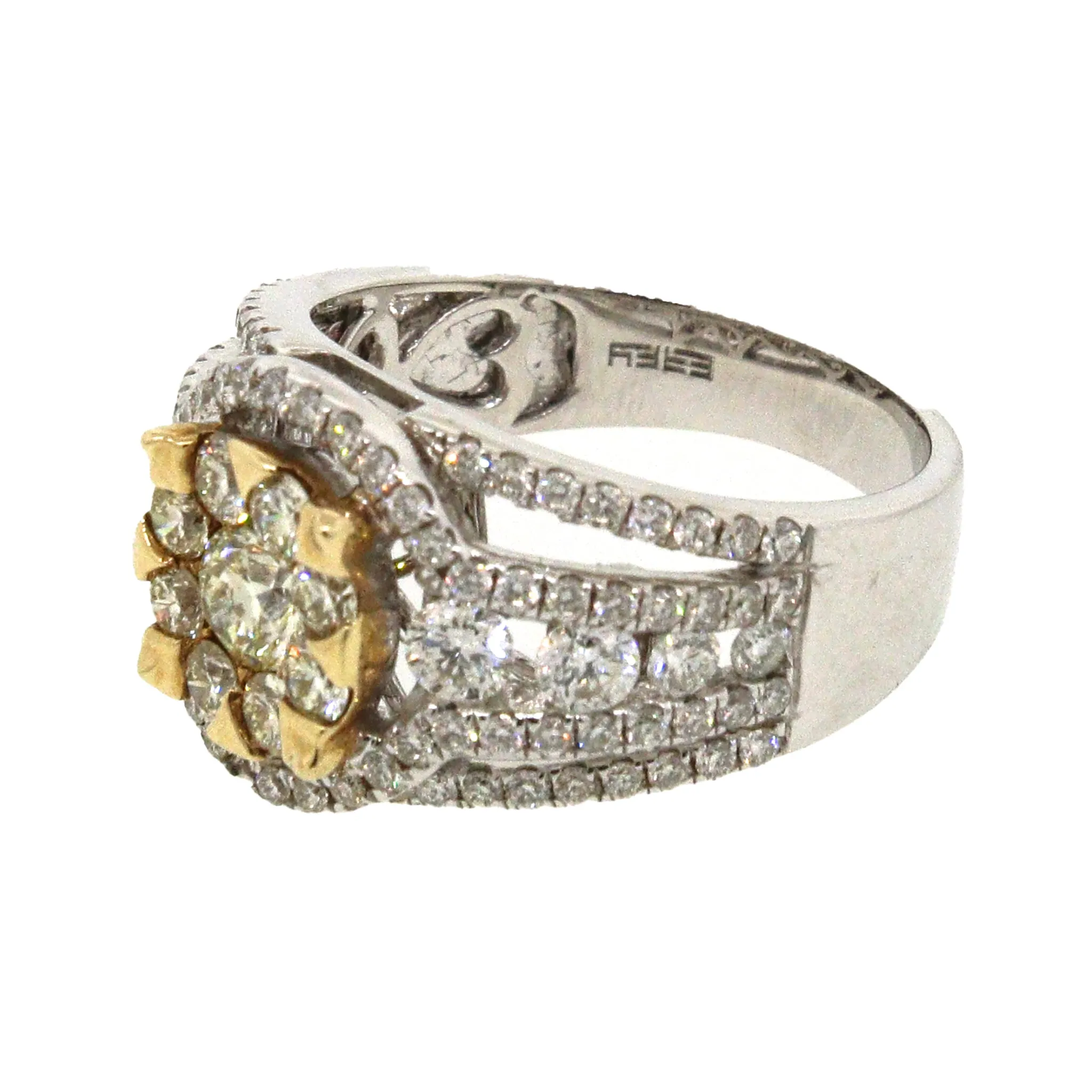 Effy Canare Two-Tone Gold Diamond Ring