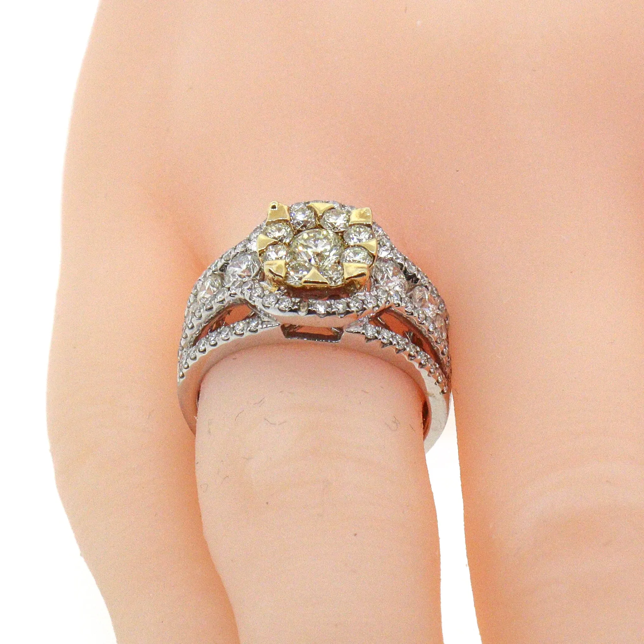 Effy Canare Two-Tone Gold Diamond Ring