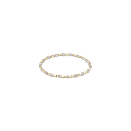 enewton Gemstone Gold Sincerity Pattern 3mm Bead Bracelet