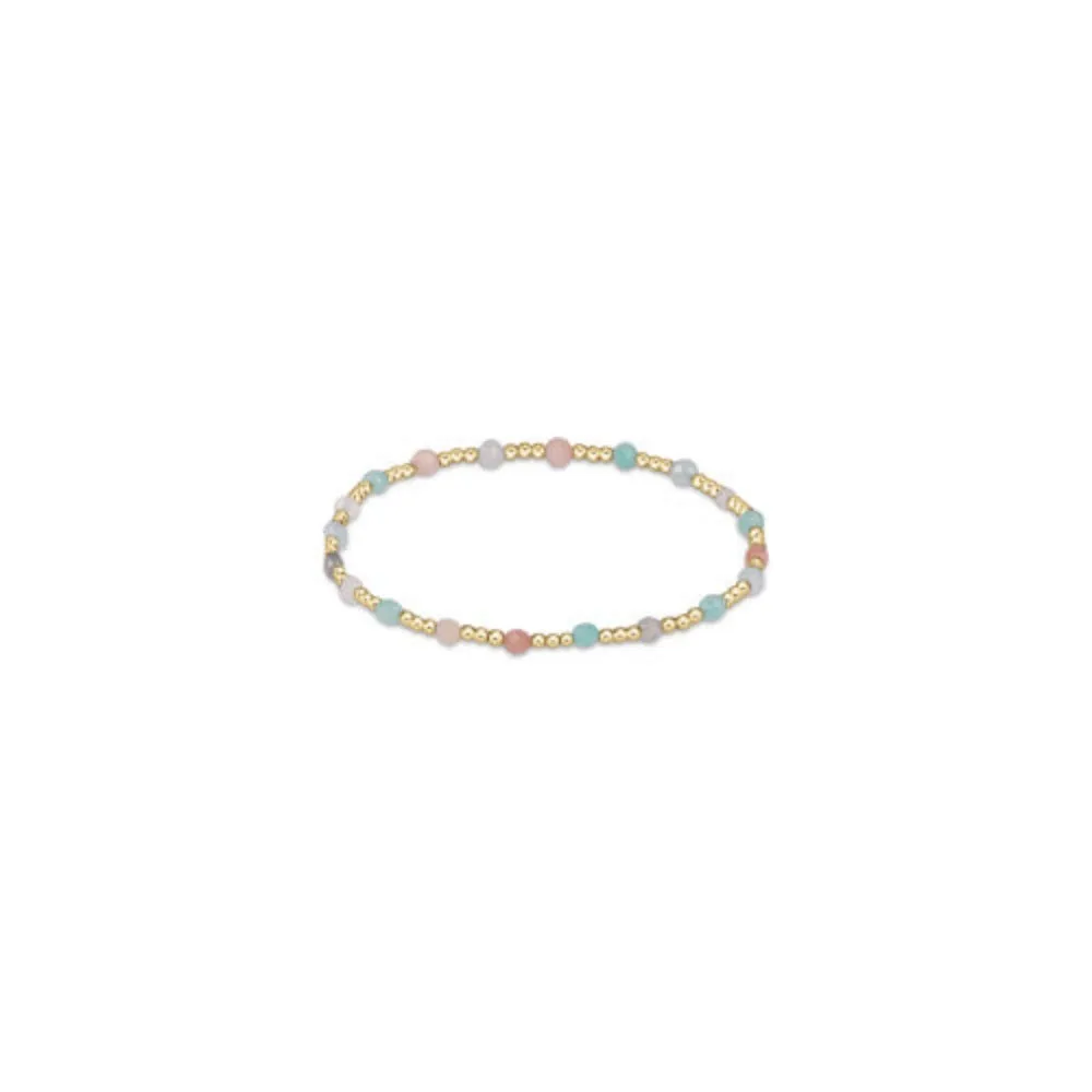 enewton Gemstone Gold Sincerity Pattern 3mm Bead Bracelet