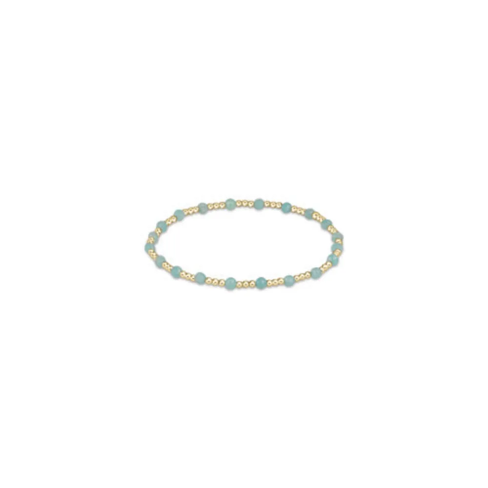 enewton Gemstone Gold Sincerity Pattern 3mm Bead Bracelet