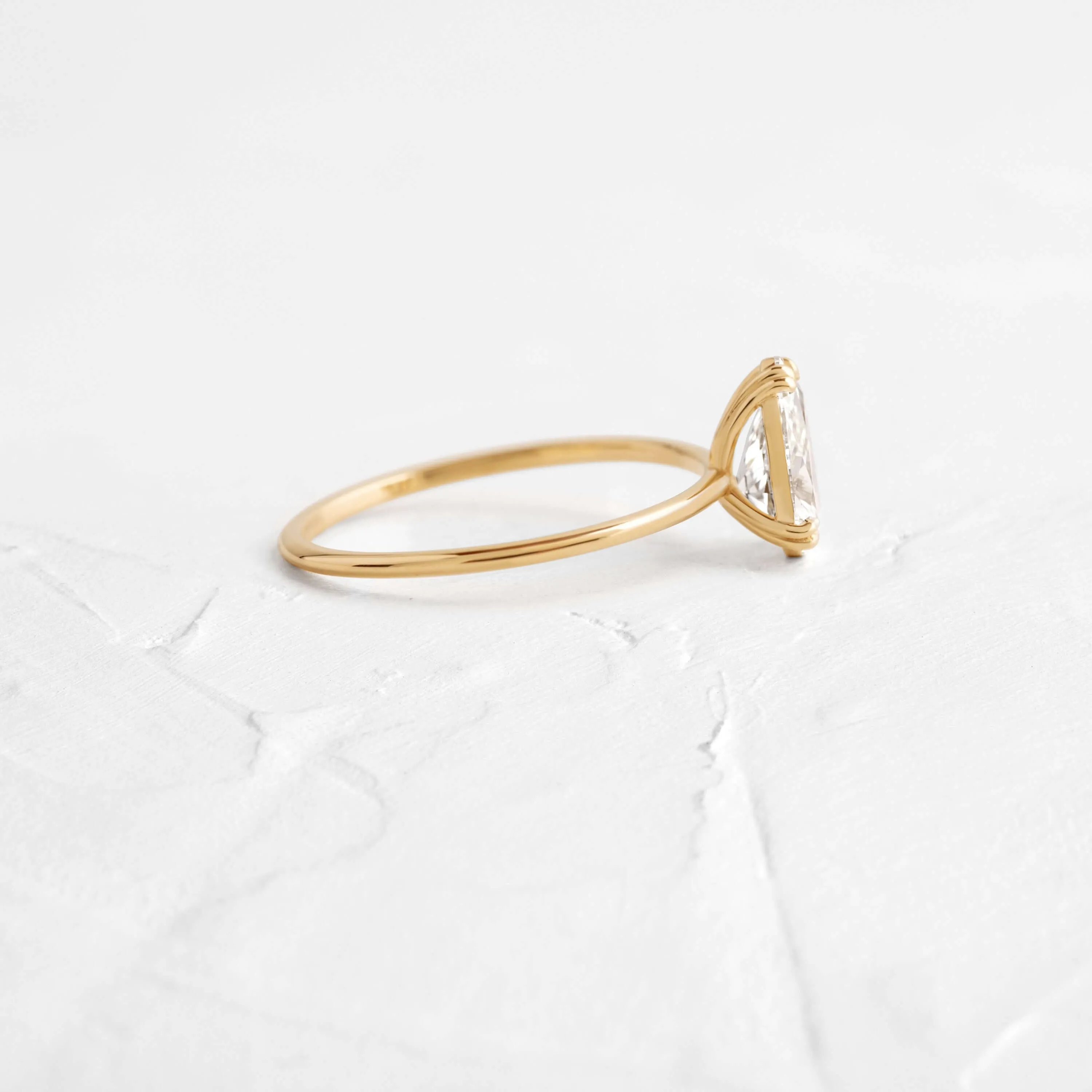 Filament Ring, Pear Cut