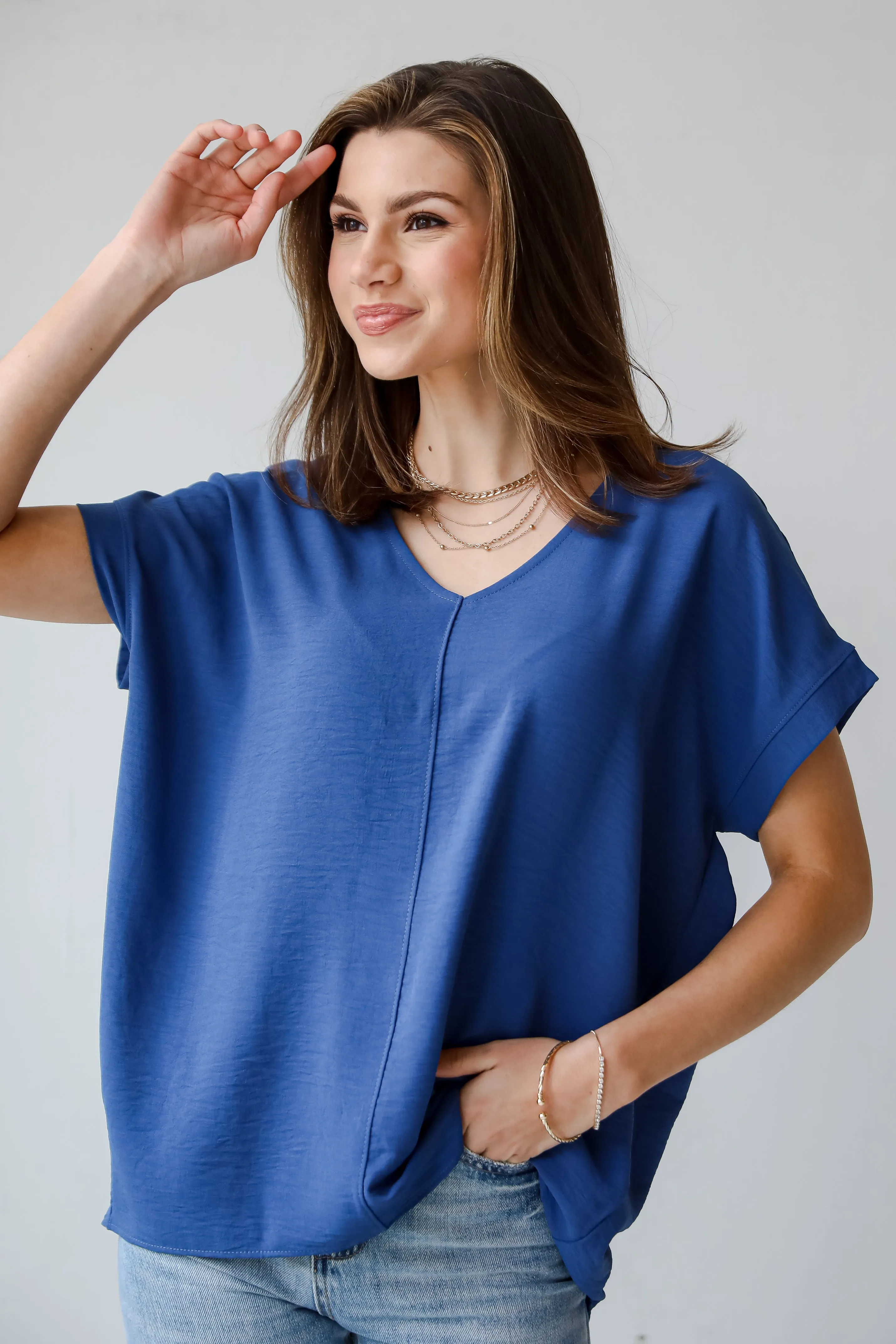 FINAL SALE - Appealing Passion Oversized Blouse - DU DEAL