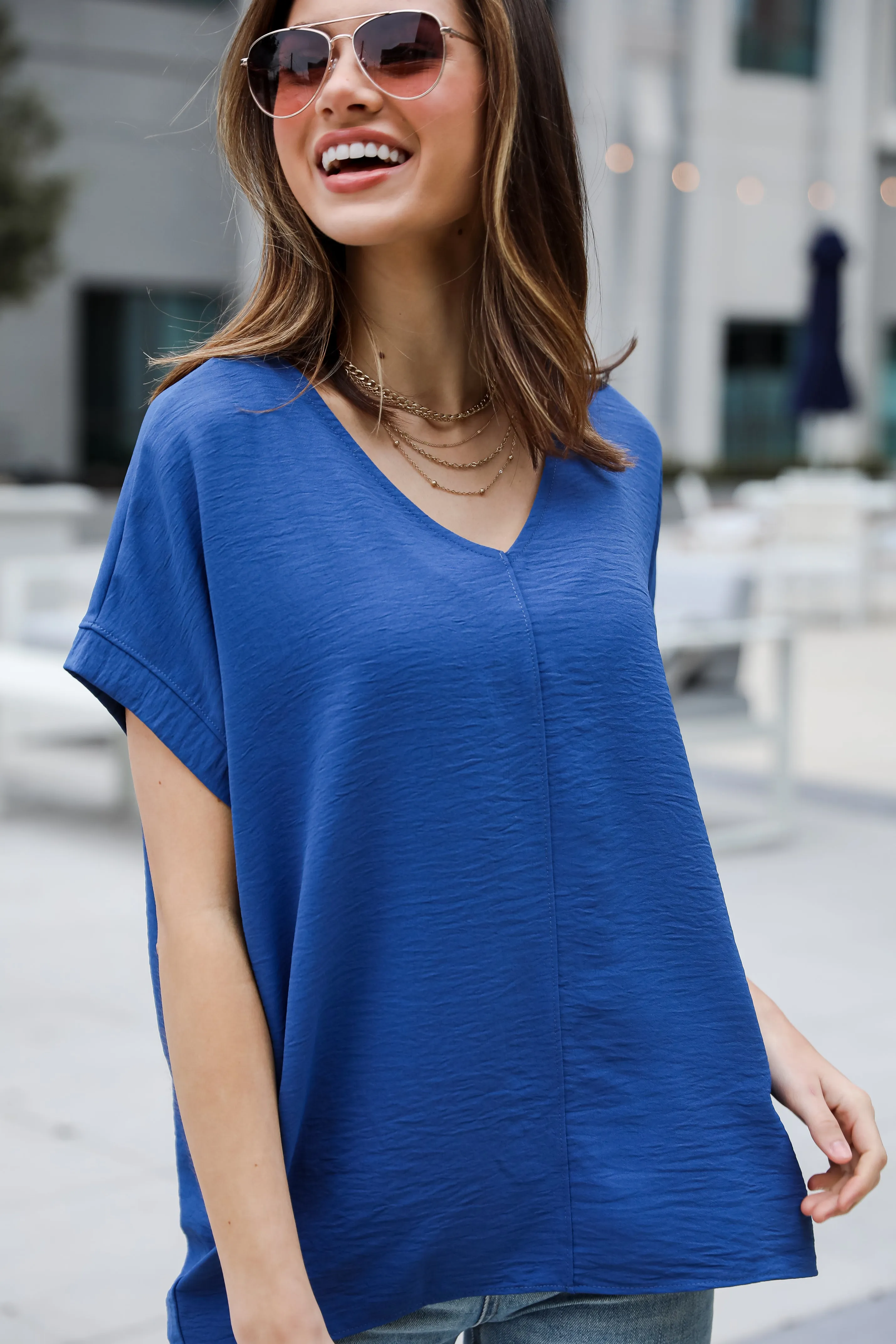 FINAL SALE - Appealing Passion Oversized Blouse - DU DEAL