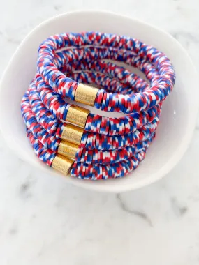 Heishi Color Pop Bracelet Patriotic Tie Dye