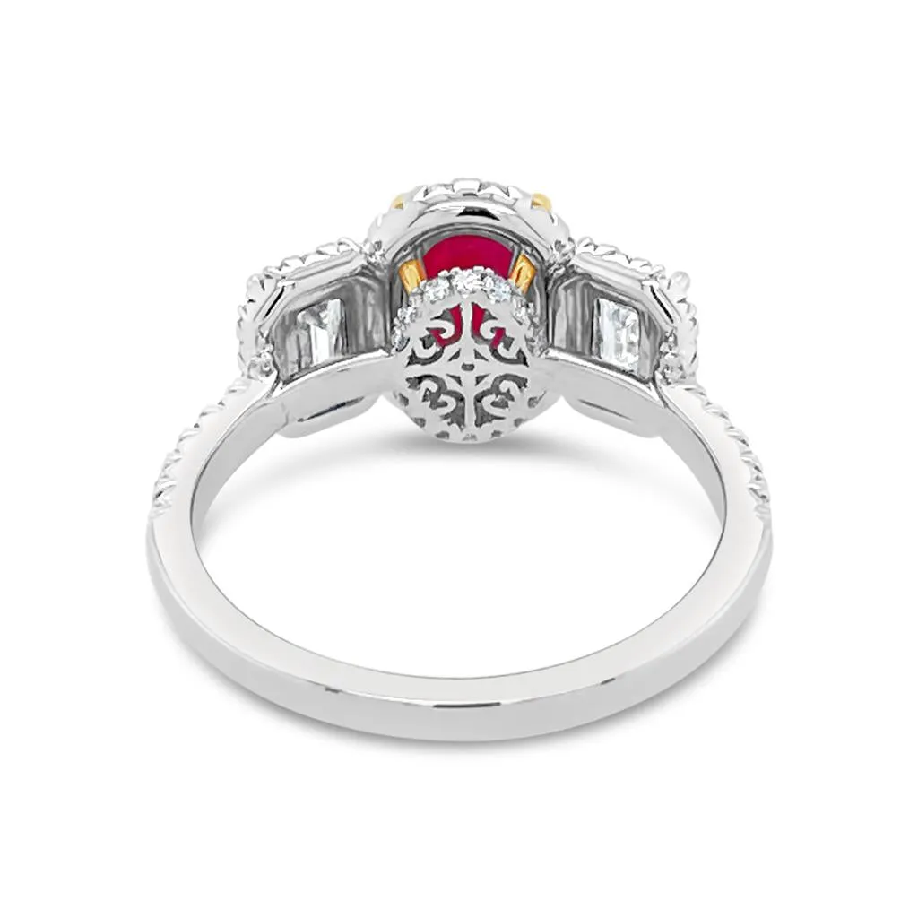 Irisa by Martin Binder Ruby & Diamond Statement Ring