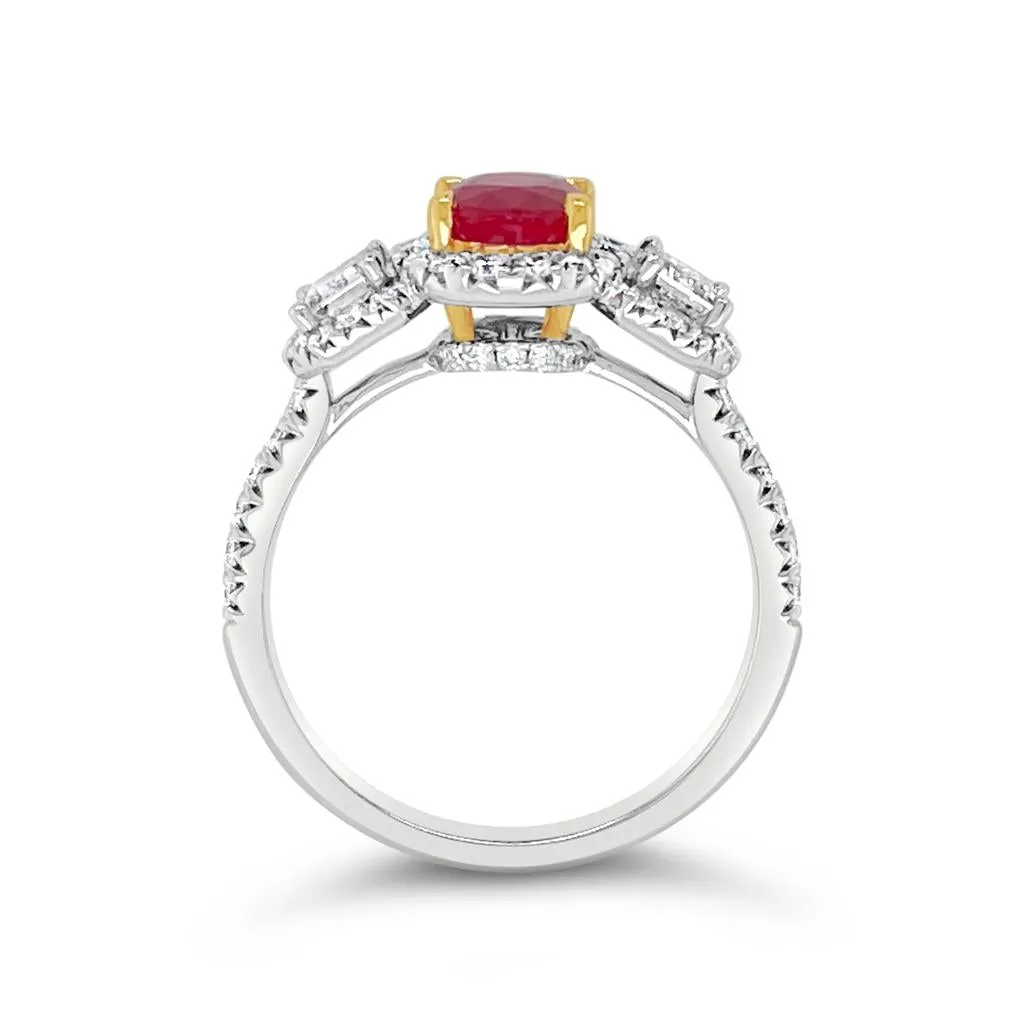 Irisa by Martin Binder Ruby & Diamond Statement Ring