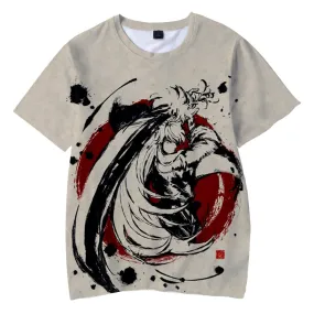 Japanese Anime Inuyasha T Shirt Casual Harajuku Fashion T-shirt Men Women T Shirt Kids Adult Cartoon Sesshomaru Print T Shirt High Quality