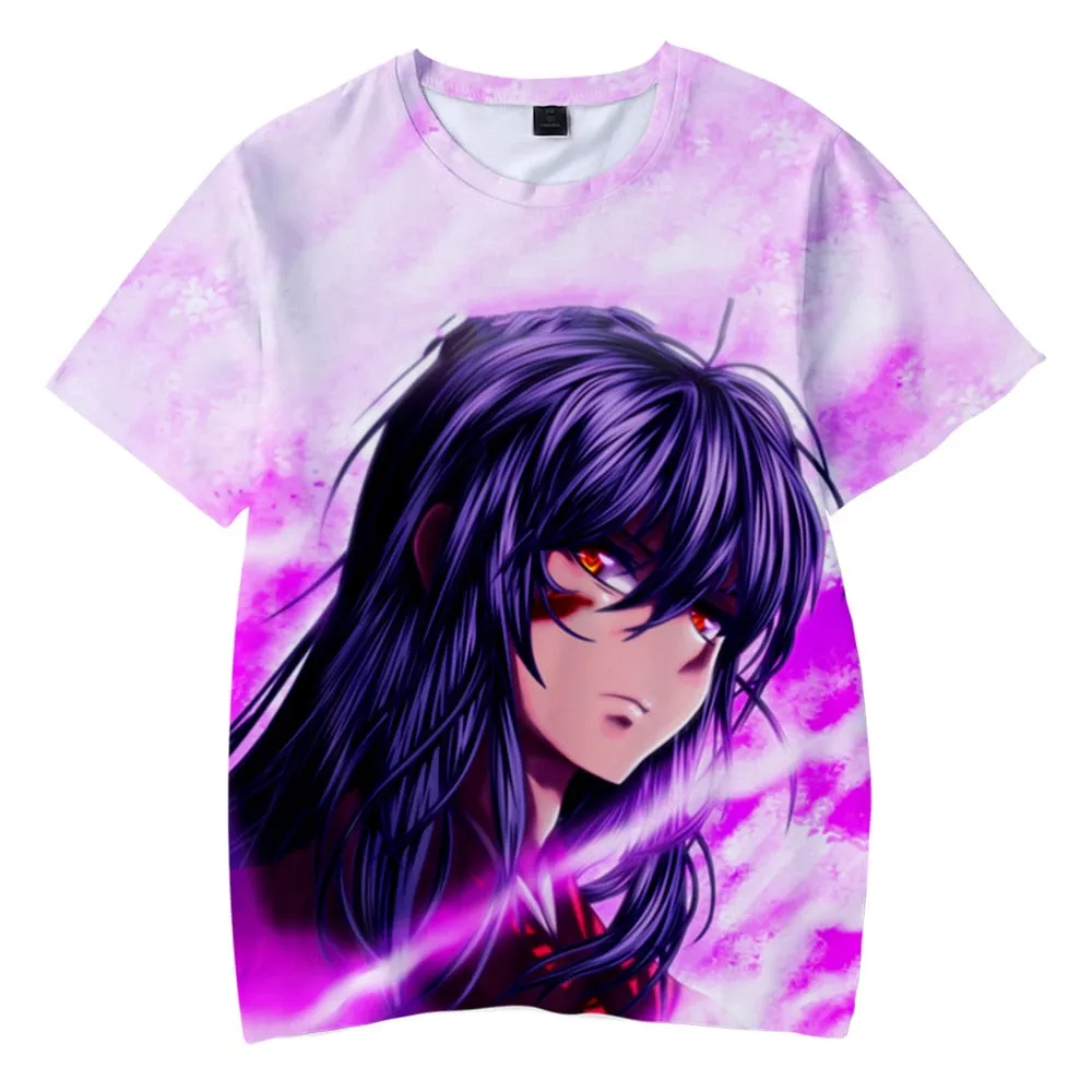 Japanese Anime Inuyasha T Shirt Casual Harajuku Fashion T-shirt Men Women T Shirt Kids Adult Cartoon Sesshomaru Print T Shirt High Quality