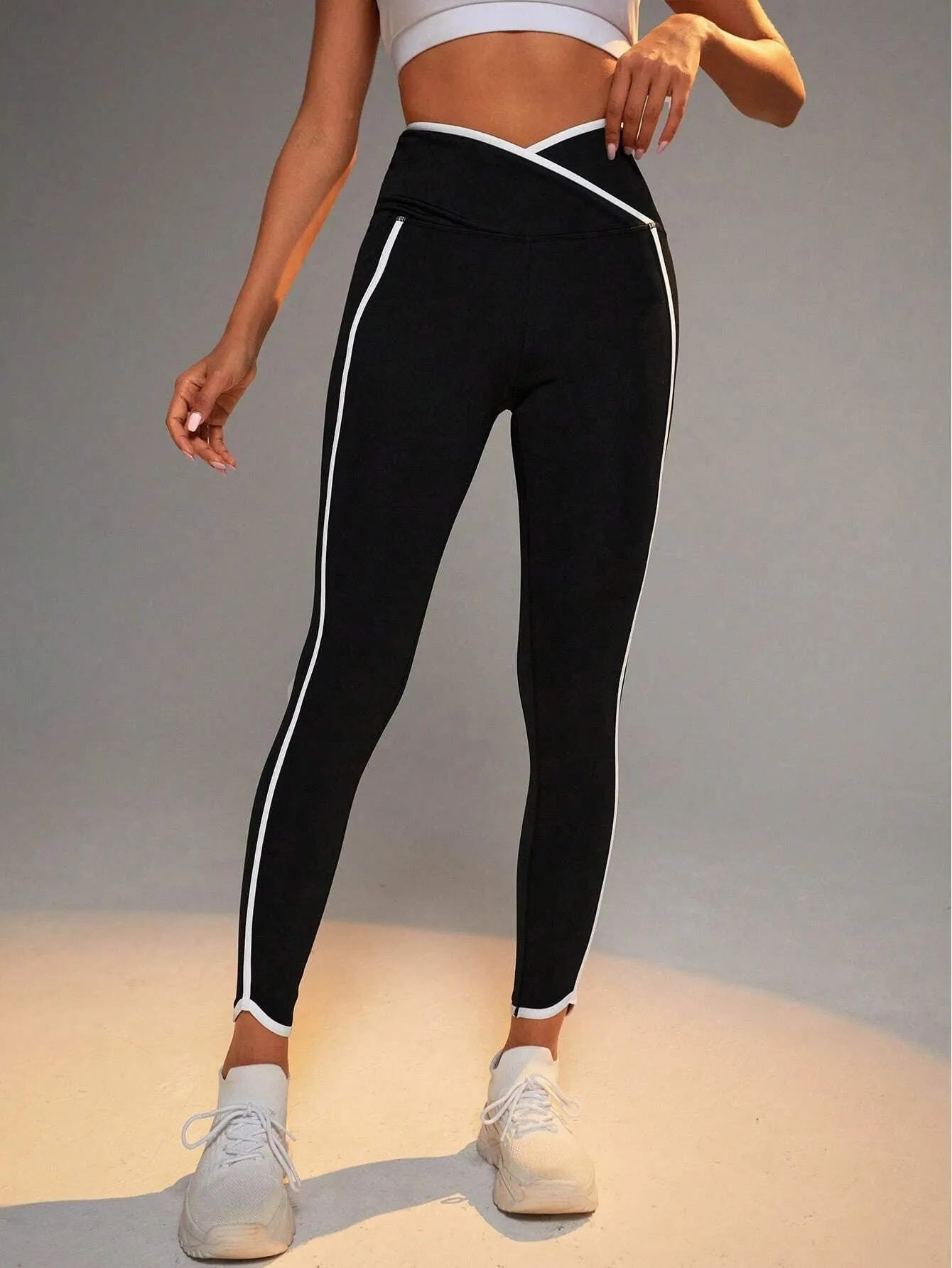 Kaliyah Contrast Binding Wideband Leggings