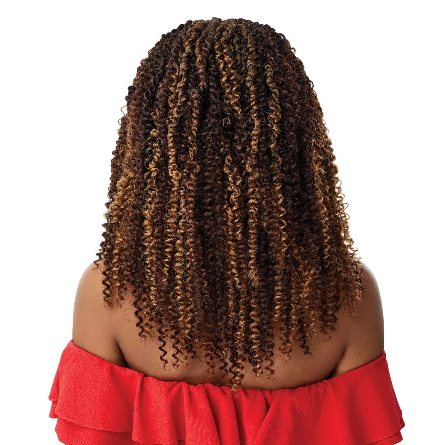 KINKY BOHO PASSION WATERWAVE 18 | X-Pression Twisted Up Synthetic 4X4 Swiss Lace Front Braid Wig