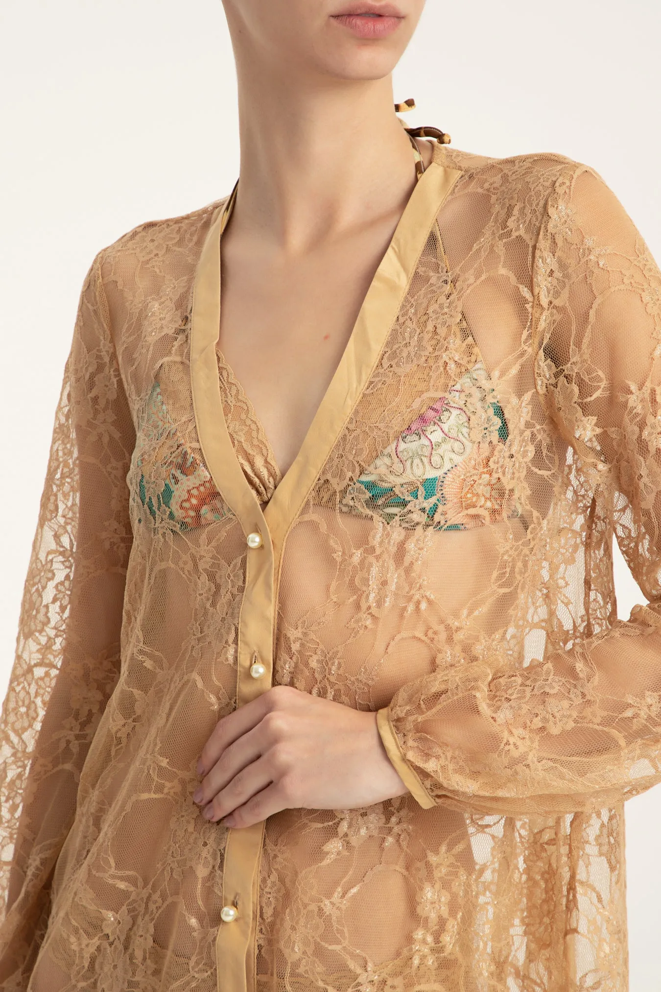 Lace Long Sleeve Shirt