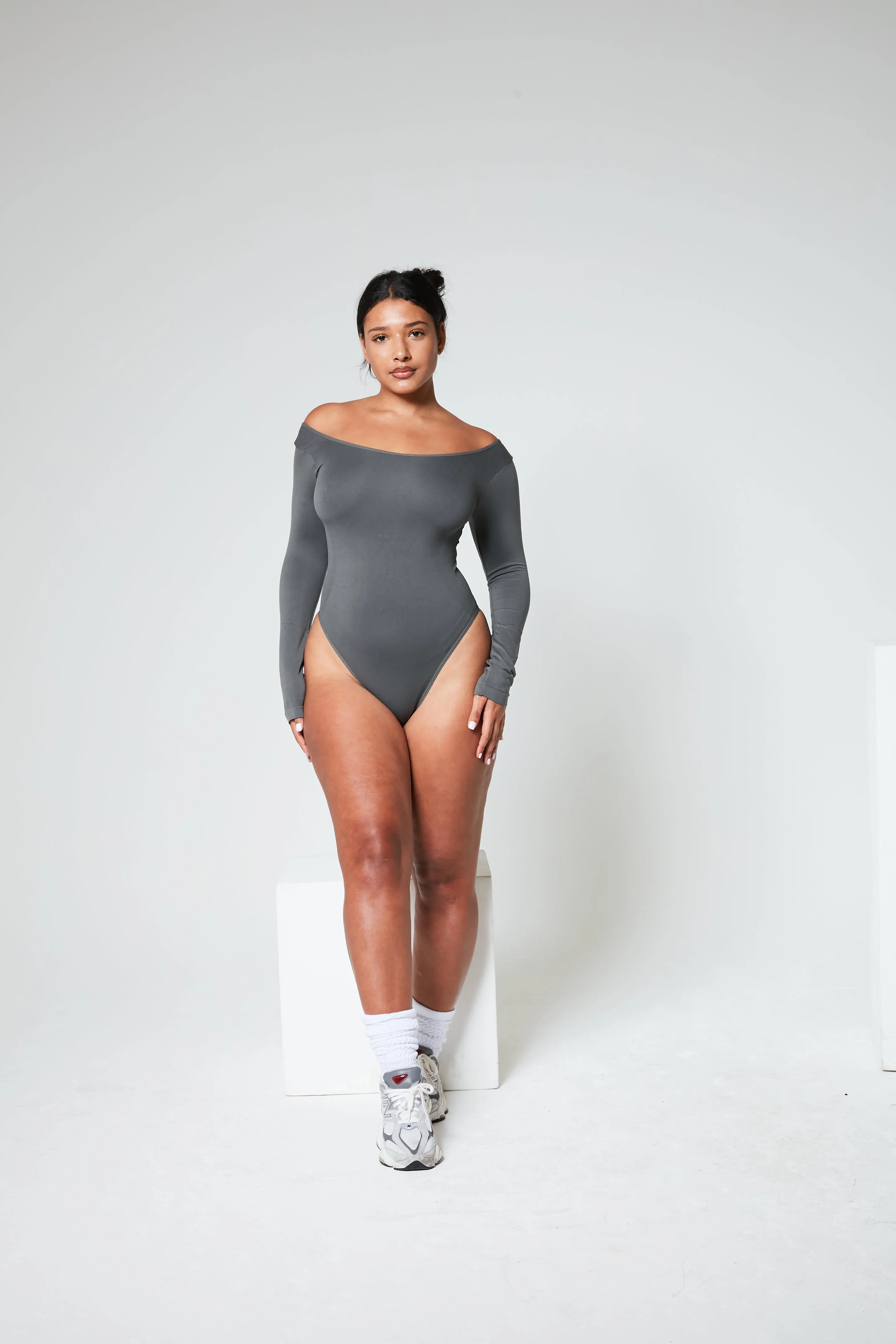 Long Sleeve Thong Bodysuit