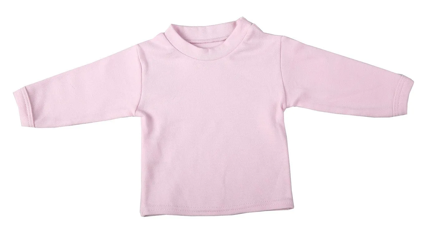 Long-Sleeved Baby Crew Neck T-Shirts