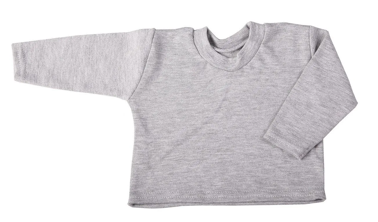 Long-Sleeved Baby Crew Neck T-Shirts