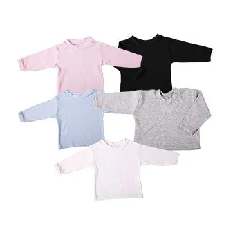 Long-Sleeved Baby Crew Neck T-Shirts