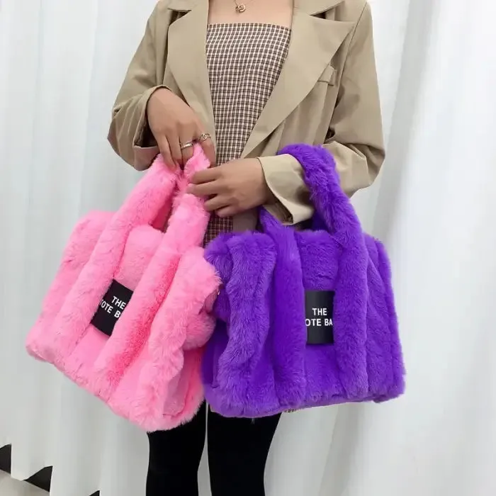 Luxurious Faux Fur Tote Bag: Shop Now!