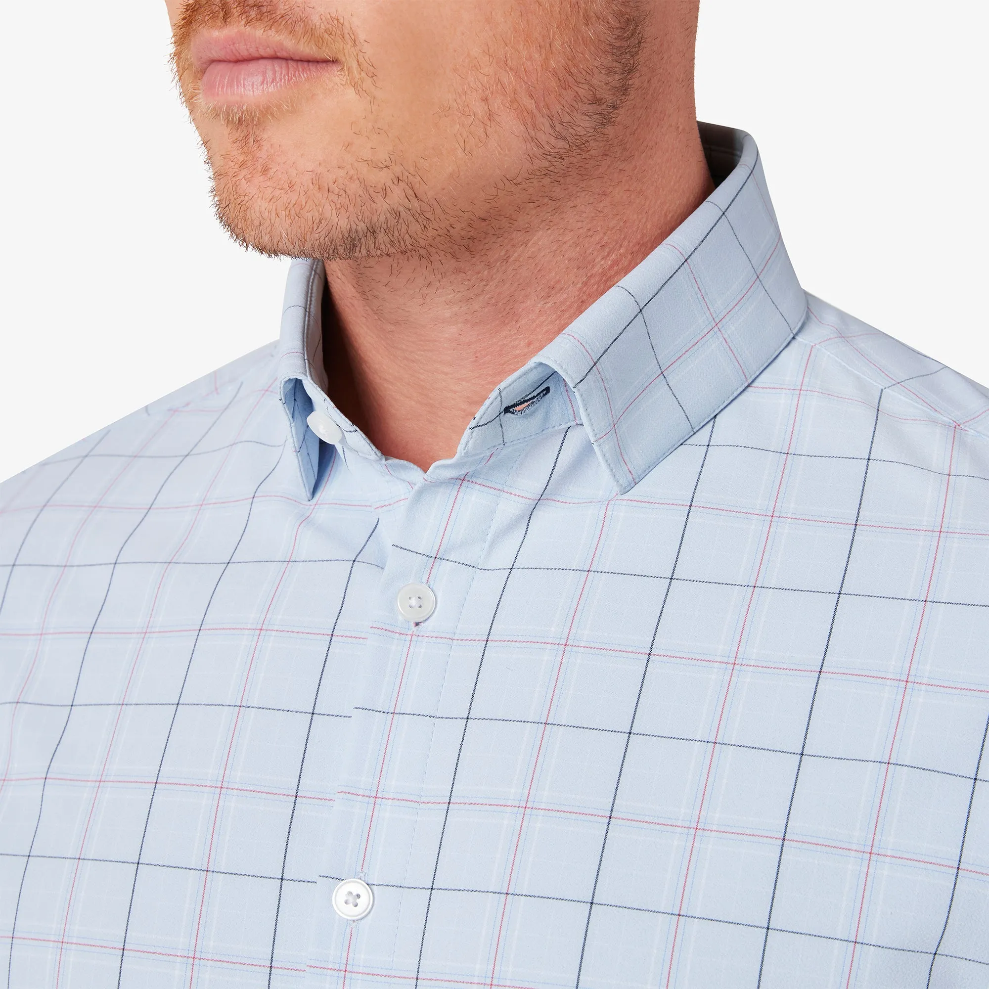 Men's Mizzen   Main | Leeward Trim Long Sleeve | Sky Rodeo Plaid