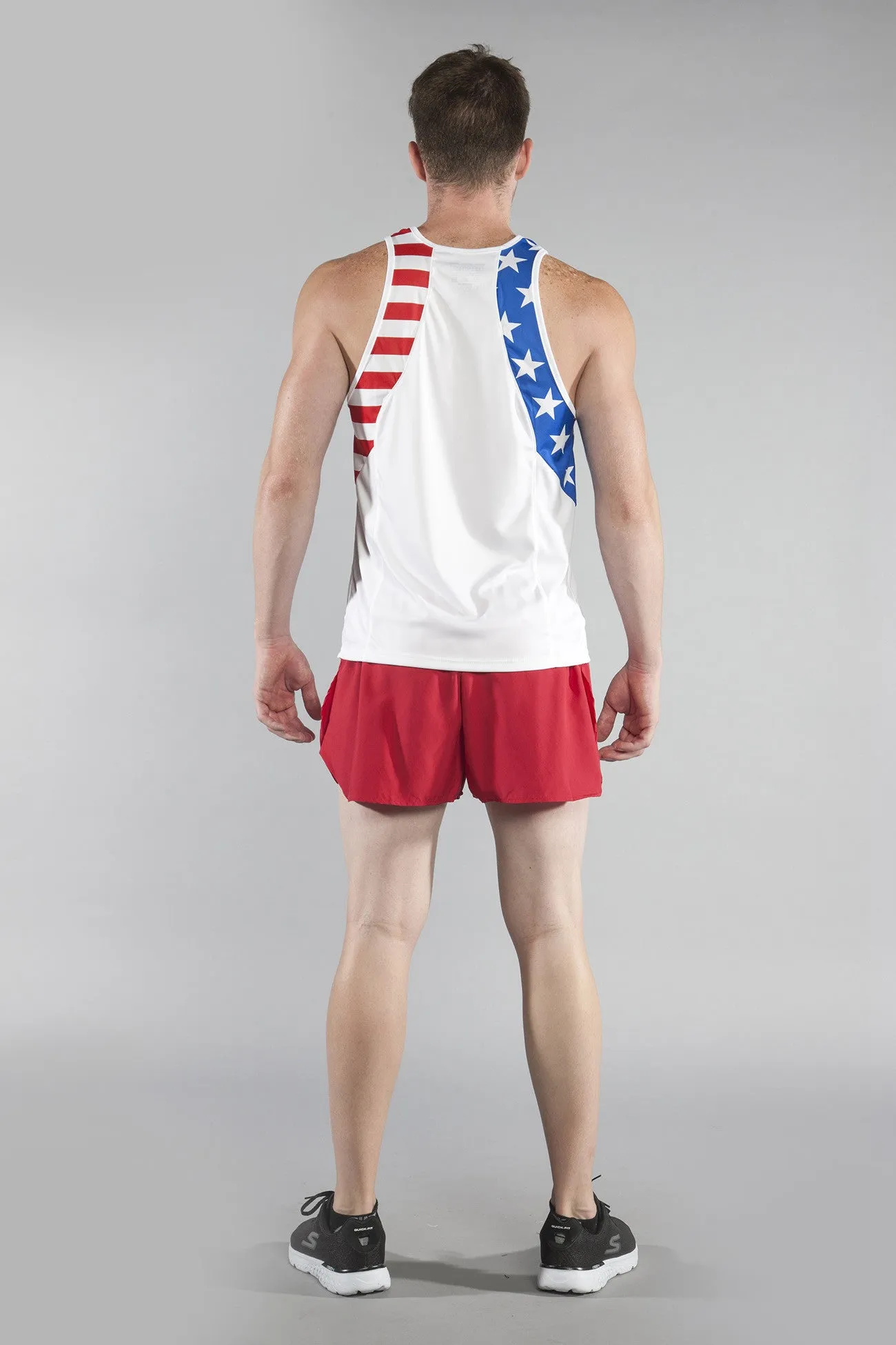 MN'S PATRIOT PRINT SINGLET- US FLAG