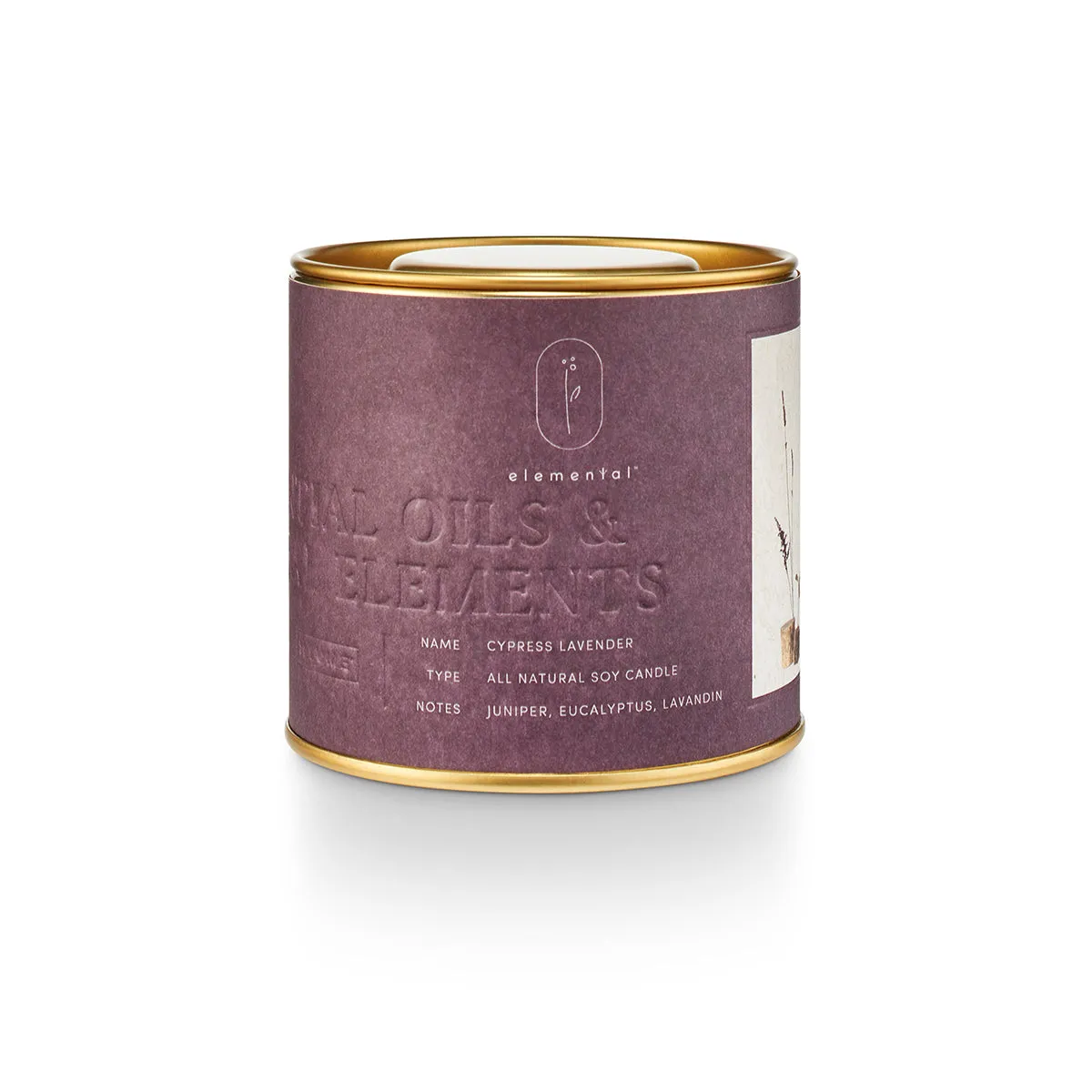 Natural Tin Candle