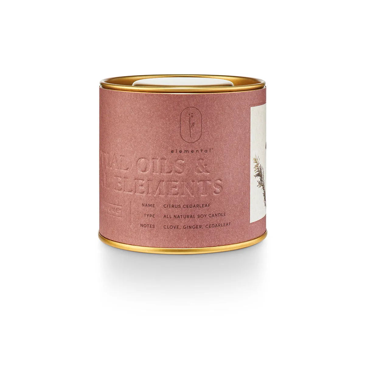 Natural Tin Candle