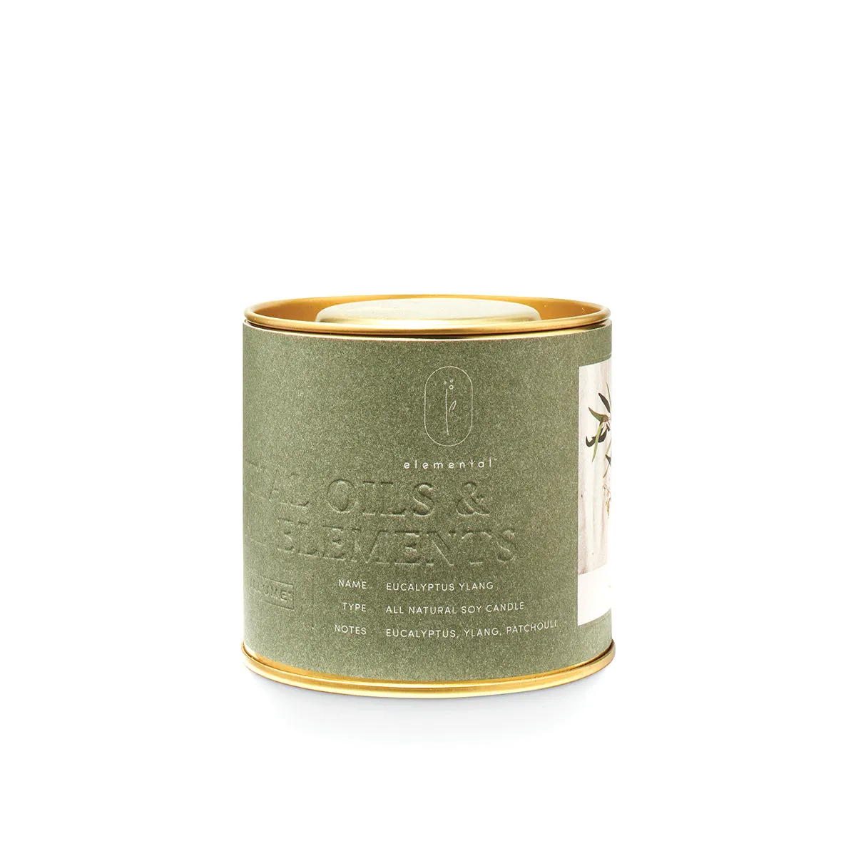 Natural Tin Candle