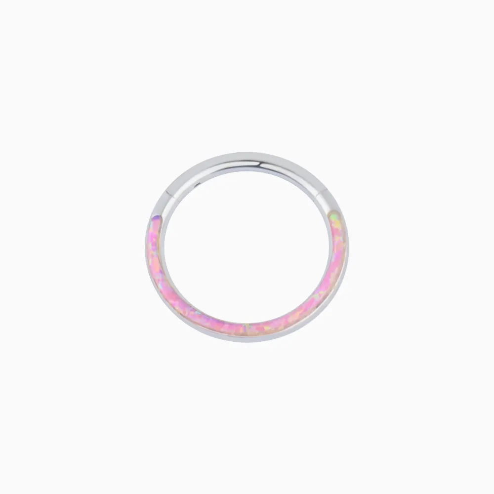 Opal Pink Nose Hoop