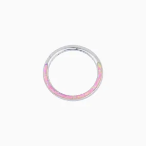 Opal Pink Nose Hoop