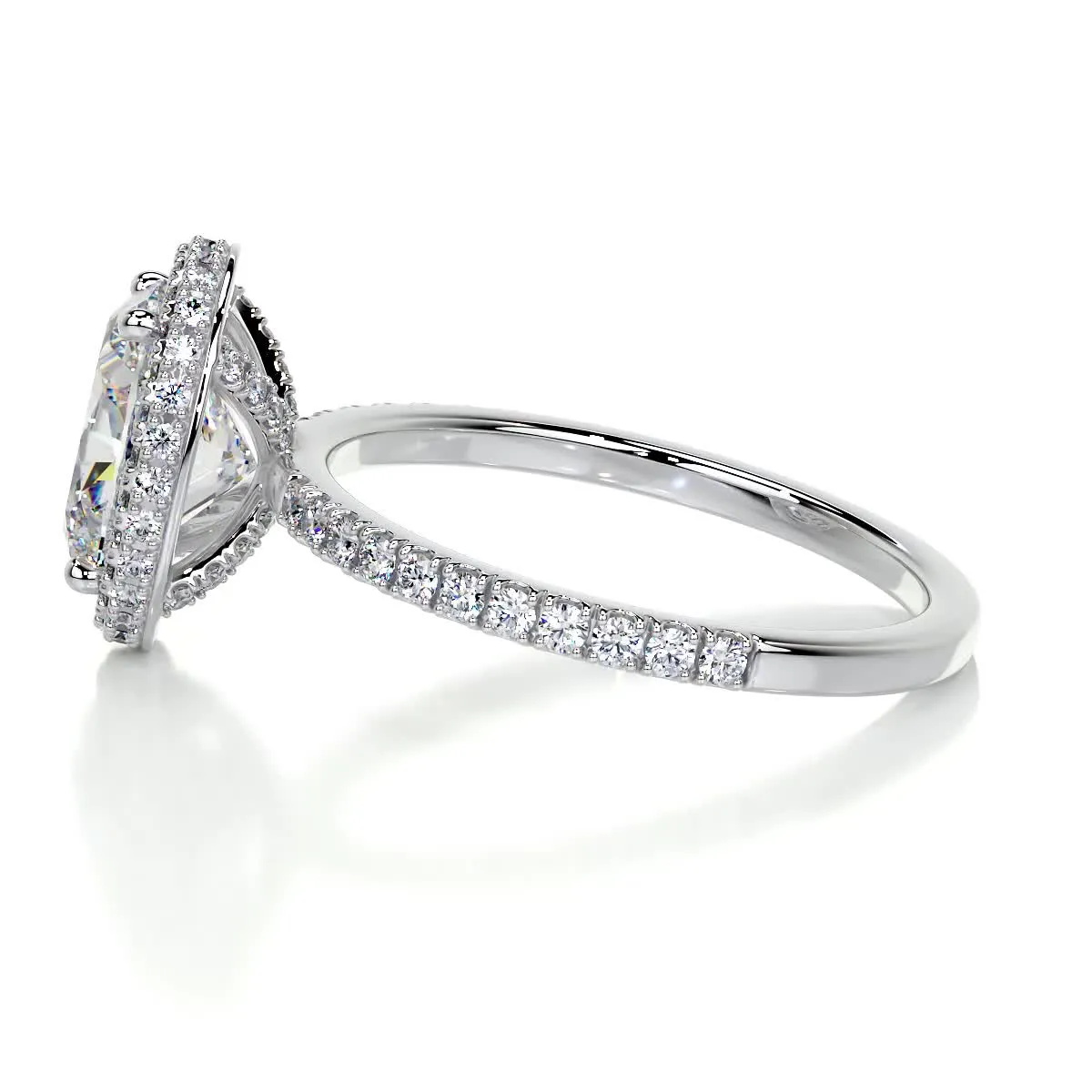 Parker Moissanite & Diamonds Ring -Platinum